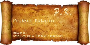 Prikkel Katalin névjegykártya
